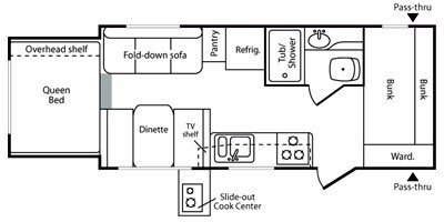 2008 Keystone Passport 200QS floorplan