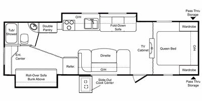 2008 Keystone Passport 300BH floorplan