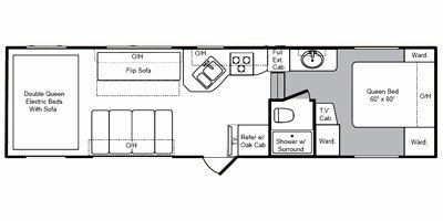 2008 Keystone Raptor 298MP floorplan