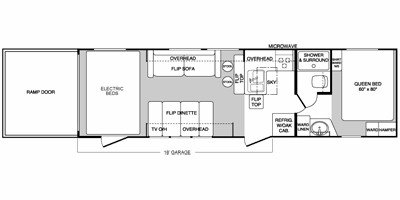 2008 Keystone Raptor 3018TT floorplan