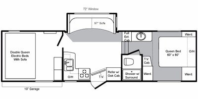 2008 Keystone Raptor 299MP floorplan