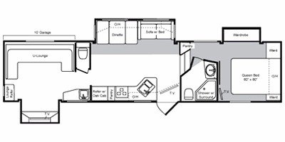 2008 Keystone Raptor 3602RL floorplan