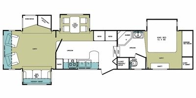 2008 Forest River Cardinal 37RL floorplan