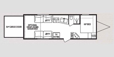 2008 KZ Sportsmen Sportster 25T floorplan