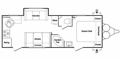 2008 Keystone Springdale 257 RKLS floorplan