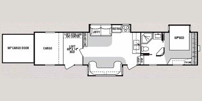 2008 KZ Sportsmen Sportster 40P floorplan