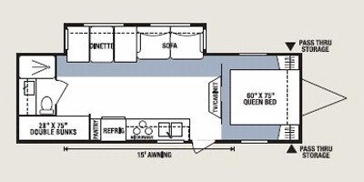 2008 KZ Sportsmen 280BH floorplan