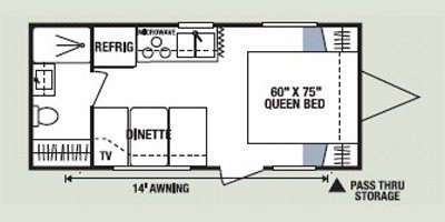 2008 KZ Sportsmen LE 202LE floorplan