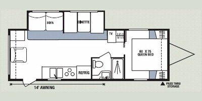 2008 KZ Sportsmen LE 280LE floorplan