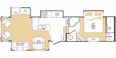 2008 Keystone Challenger 35CKQ floorplan