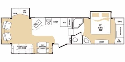 2008 Keystone Challenger 35SWD floorplan