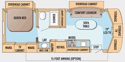 2008 Jayco Melbourne 26A floorplan