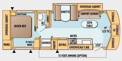 2008 Jayco Melbourne 31B floorplan