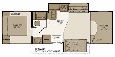 2008 Fleetwood Tioga® SL 30H floorplan