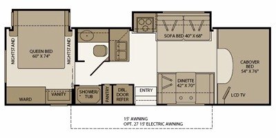 2008 Fleetwood Tioga® SL 30U floorplan