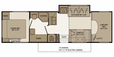 2008 Fleetwood Tioga® SL 31L floorplan