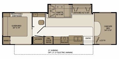 2008 Fleetwood Tioga® SL 31W floorplan