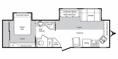 2008 Keystone Montana (Mountaineer Edition) 30FKD floorplan