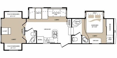 2008 Keystone Montana (Mountaineer Edition) 345DBQ floorplan