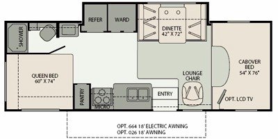 2008 Fleetwood Tioga® 26J floorplan