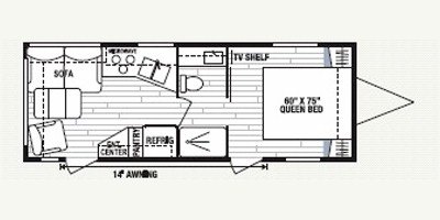 2008 KZ Spree 240RL floorplan