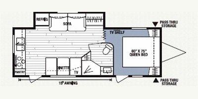 2008 KZ Spree 261RKS floorplan