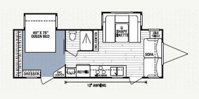 2008 KZ Spree 260FL floorplan