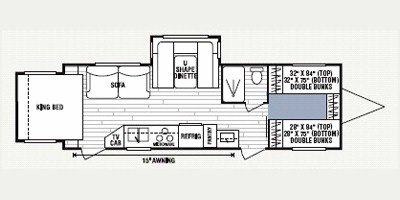 2008 KZ Spree 289KS floorplan