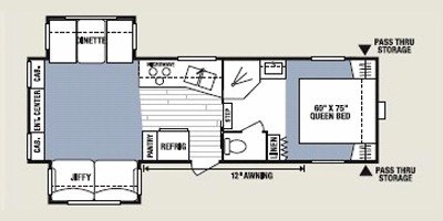 2008 KZ Spree 265RL floorplan