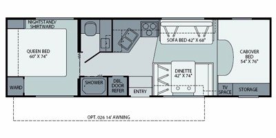 2008 Fleetwood Tioga® Ranger 29V floorplan