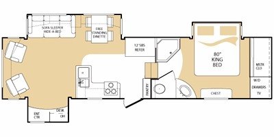 2008 Keystone Everest 305T floorplan