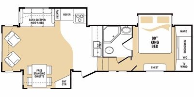 2008 Keystone Everest 320T floorplan