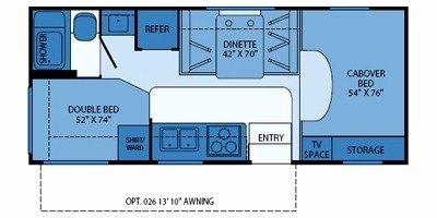 2008 Fleetwood Jamboree® Sport 22B floorplan