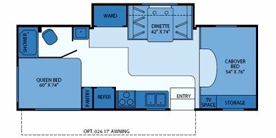 2008 Fleetwood Jamboree® Sport 25G floorplan