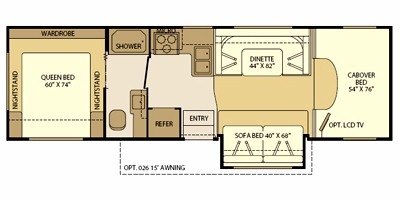 2008 Fleetwood Jamboree® 28T floorplan