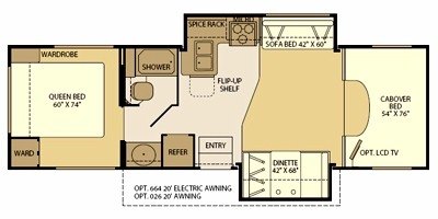 2008 Fleetwood Jamboree® 30H floorplan