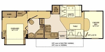 2008 Fleetwood Jamboree® 31M floorplan