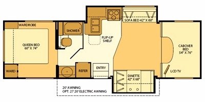 2008 Fleetwood Jamboree® GT 30H floorplan