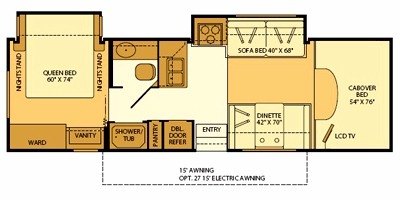 2008 Fleetwood Jamboree® GT 30U floorplan
