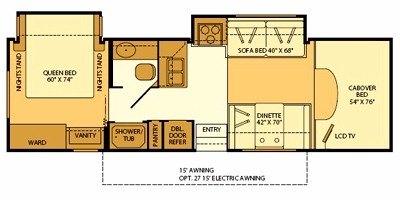 2008 Fleetwood Jamboree® GT 30U floorplan