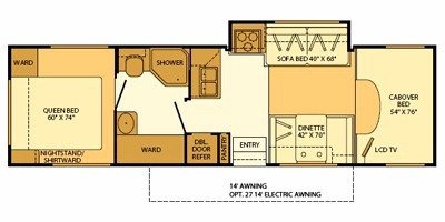 2008 Fleetwood Jamboree® GT 31L floorplan