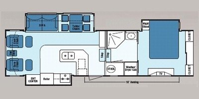 2008 KZ Montego Bay 30 KSB-3 floorplan