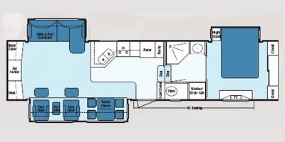 2008 KZ Montego Bay 36 REB-3 floorplan