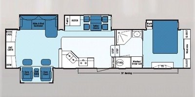 2008 KZ Montego Bay 37 RLB-4 floorplan