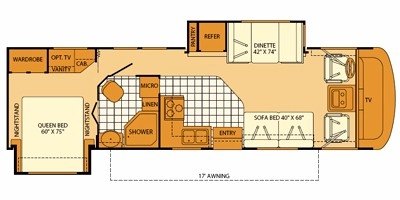 2008 Fleetwood Fiesta® LX 31M floorplan