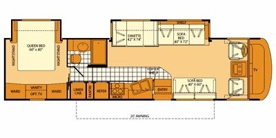 2008 Fleetwood Fiesta® LX 34G floorplan