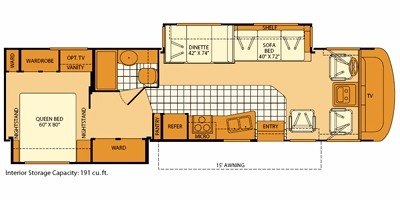 2008 Fleetwood Fiesta® LX 34N floorplan