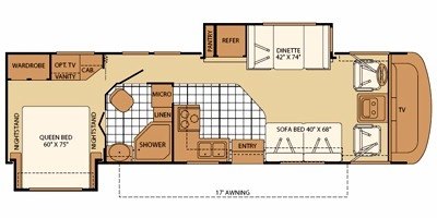 2008 Fleetwood Terra® LX 31M floorplan