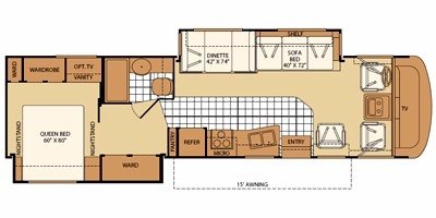 2008 Fleetwood Terra® LX 34N floorplan