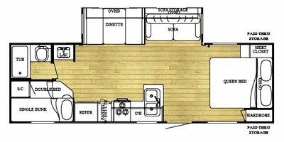 2008 Gulf Stream Innsbruck Lite 259 BHL floorplan